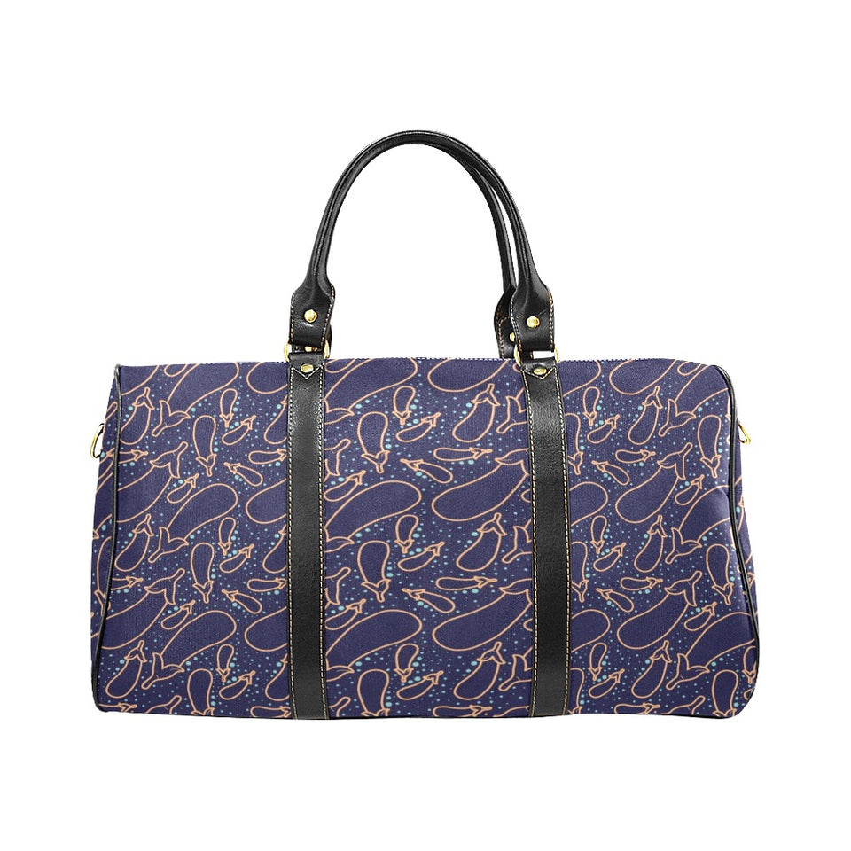 Eggplant Pattern Print Design 04 Travel Bag