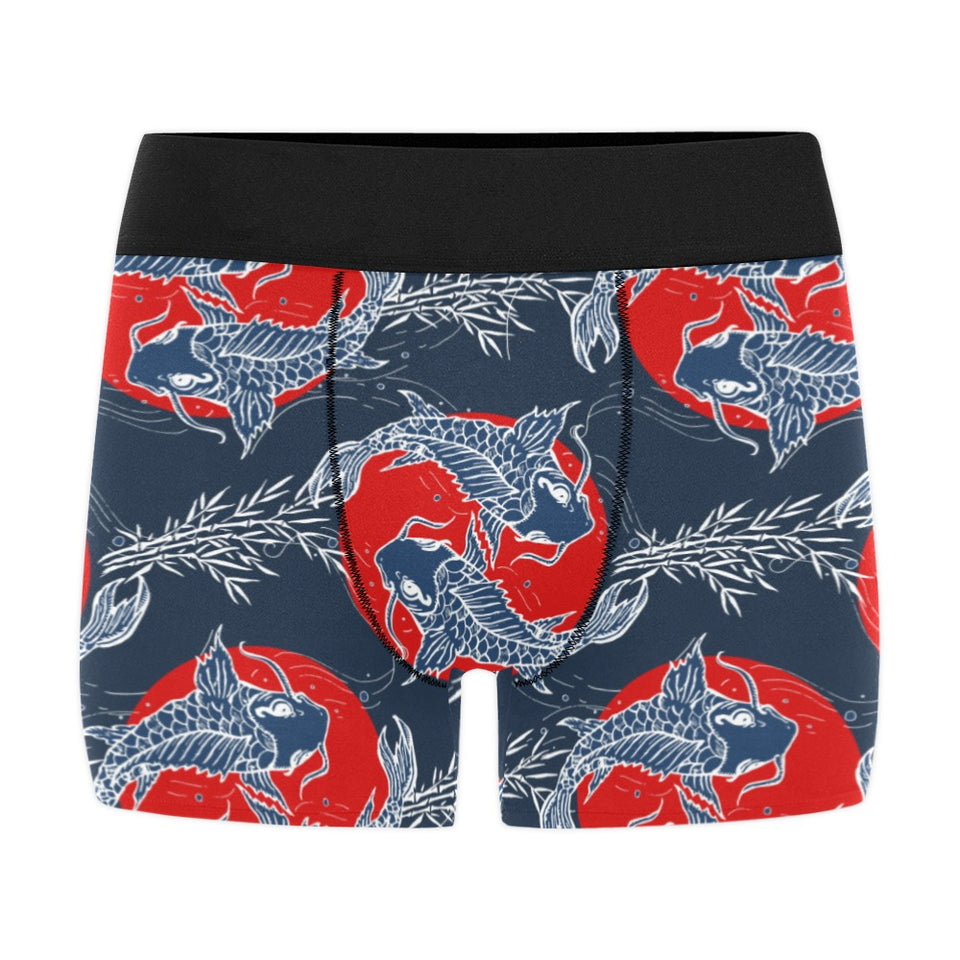 Koi Fish Carp Fishs hand drawn japanese art Men's All Over Print Boxer Briefs Men's Underwear