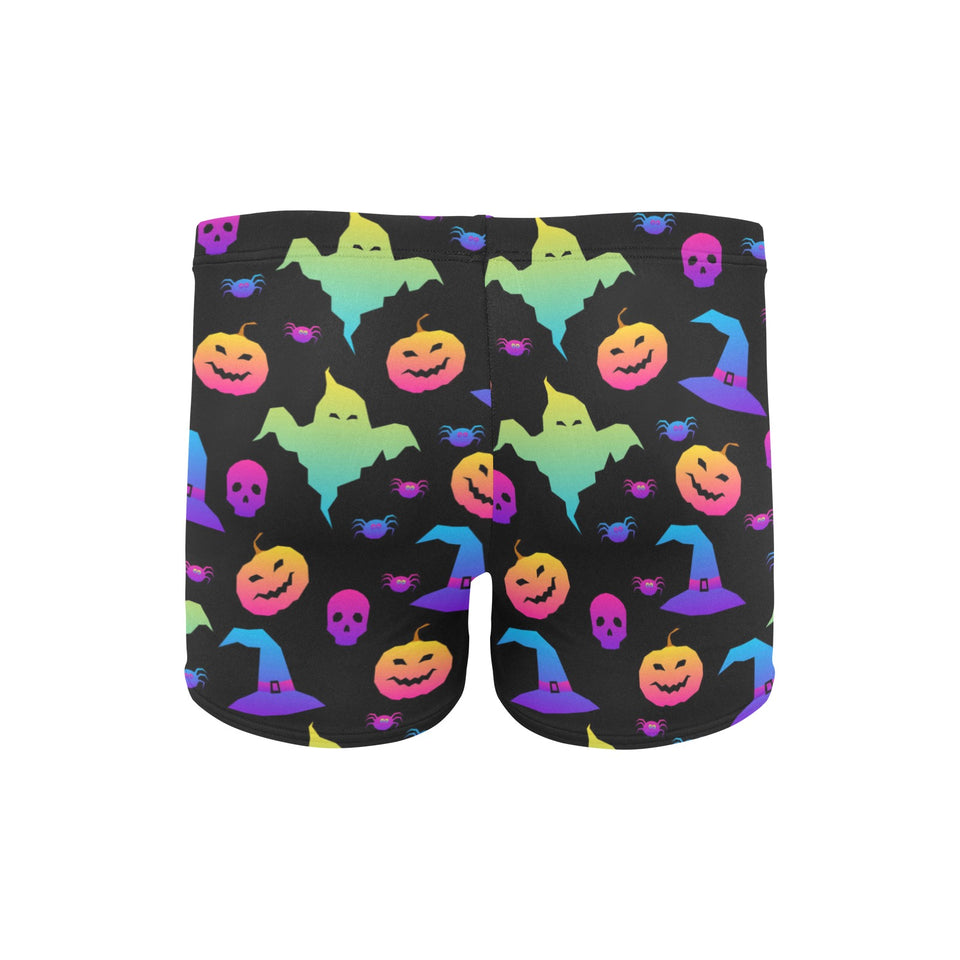 Colorful halloween background Men's Swimming Trunks