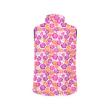 Hibiscus Pattern Print Design 01 Men's Padded Vest