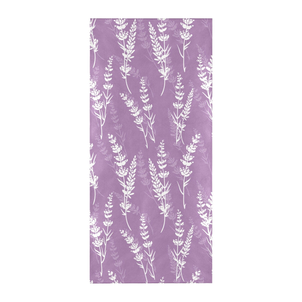 Lavender flowers purple pattern Beach Towel