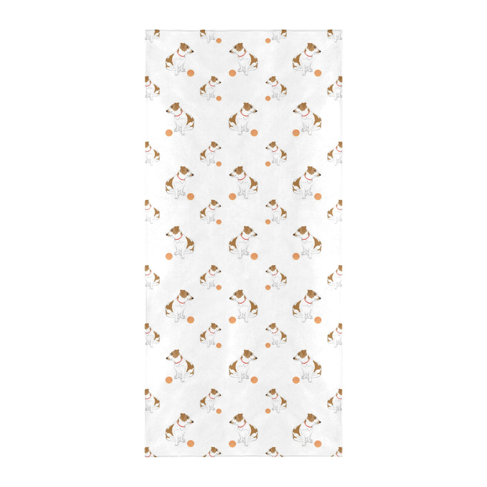 Jack Russel Pattern Print Design 05 Beach Towel
