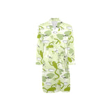 Cute frog dragonfly pattern Men's Long Sleeve Belted Night Robe
