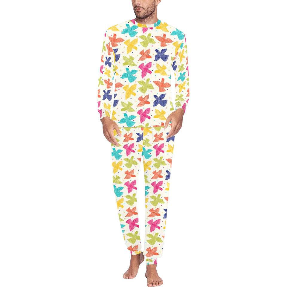 Pigeon Pattern Print Design 01 Men's All Over Print Pajama