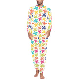Pigeon Pattern Print Design 01 Men's All Over Print Pajama