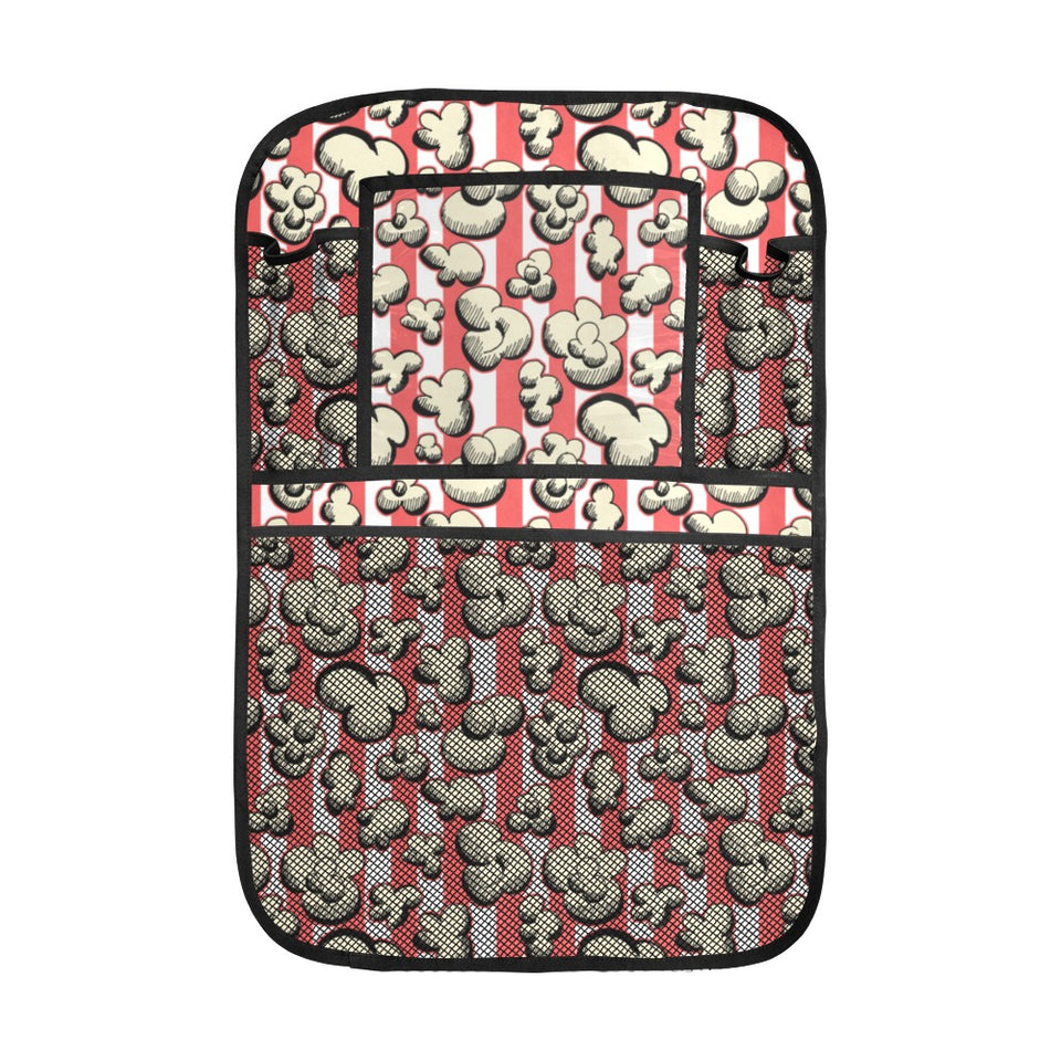 Popcorn Pattern Print Design 05 Car Seat Back Organizer