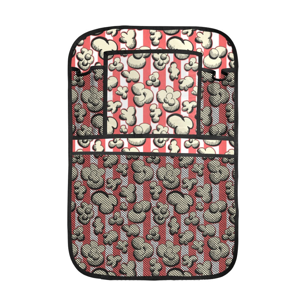 Popcorn Pattern Print Design 05 Car Seat Back Organizer