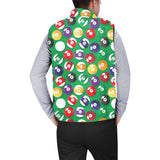 Billiard Ball Pattern Print Design 02 Men's Padded Vest