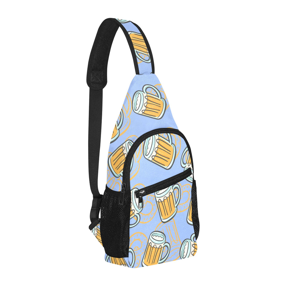 Beer pattern All Over Print Chest Bag