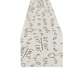 Chemistry Periodic Table Pattern Print Design 04 Table Runner