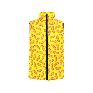 Sausage Pattern Print Design 01 Men's Padded Vest