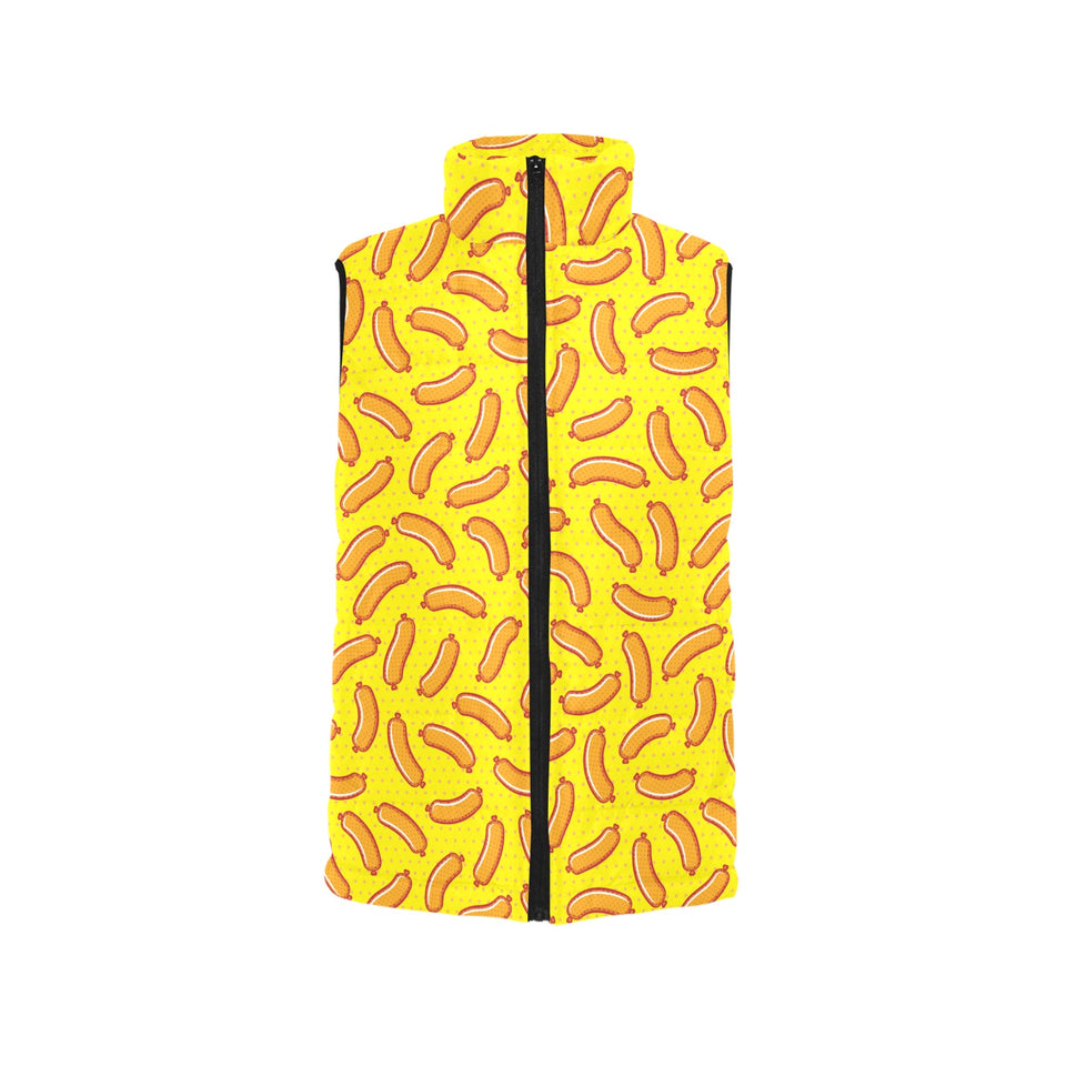 Sausage Pattern Print Design 01 Men's Padded Vest