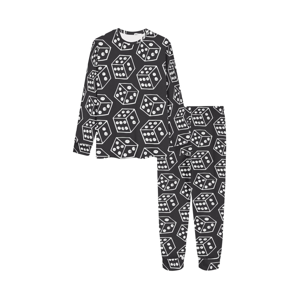Dice Pattern Print Design 01 Kids' Boys' Girls' All Over Print Pajama Set
