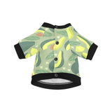 Avocado pattern All Over Print Pet Dog Round Neck Fuzzy Shirt