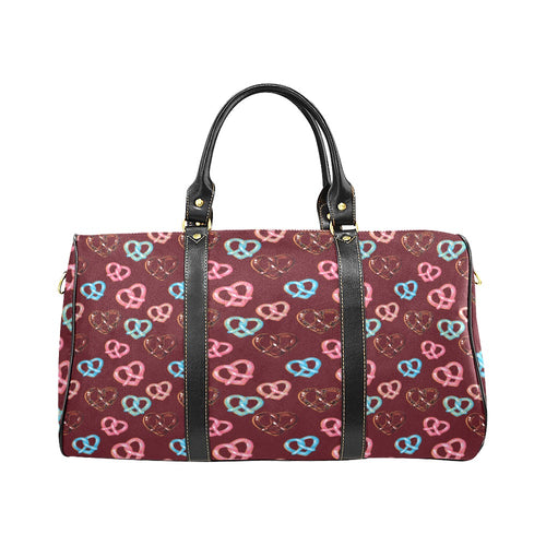 Pretzels Pattern Print Design 05 Travel Bag