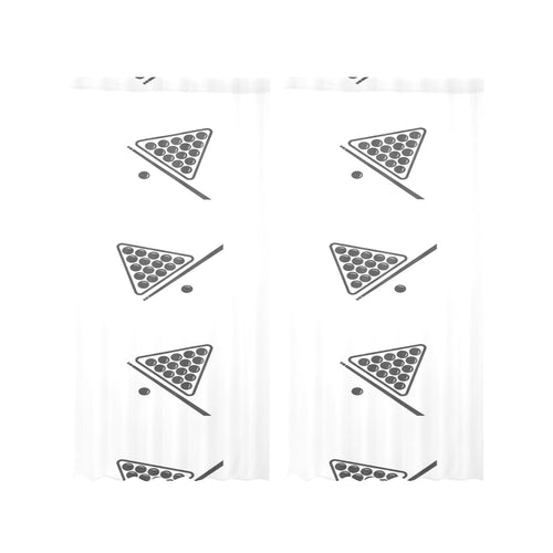 Billiard Ball Pattern Print Design 03 Gauze Curtain