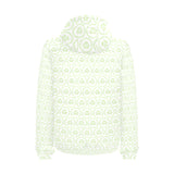 Cucumber pattern background Men's Padded Hooded Jacket