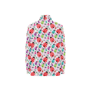 Ladybug Pattern Print Design 03 Women's Long Sleeve Polo Shirt