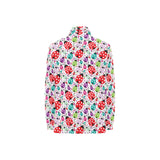 Ladybug Pattern Print Design 03 Women's Long Sleeve Polo Shirt