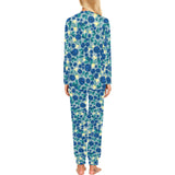 blueberry design pattern Women's All Over Print Pajama Set