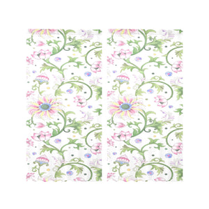 Beautiful pink lotus waterlily leaves pattern Gauze Curtain