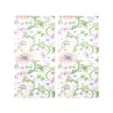 Beautiful pink lotus waterlily leaves pattern Gauze Curtain
