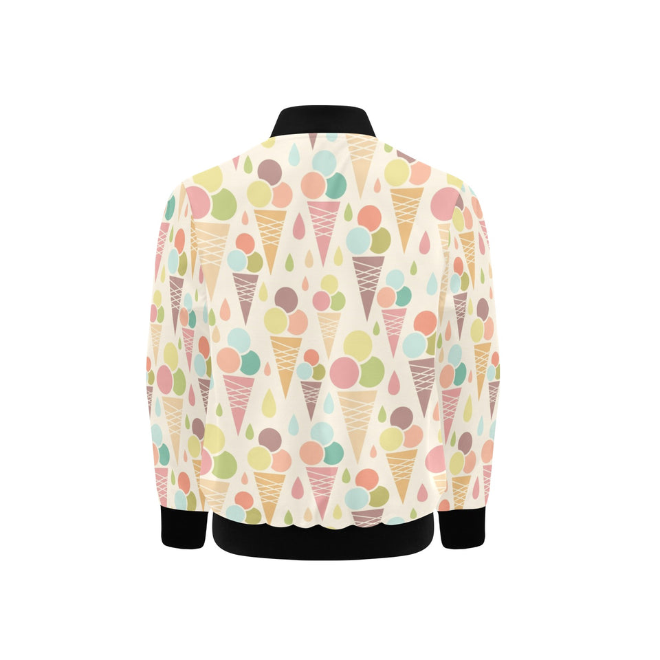 Ice cream cone pattern Kids' Boys' Girls' Bomber Jacket