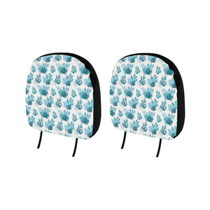 Coral Reef Pattern Print Design 04 Car Headrest Cover