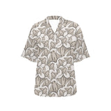 Stingray Pattern Print Design 05 Women's All Over Print Hawaiian Shirt