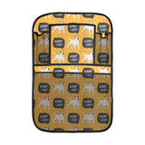 Bull Terrier Pattern Print Design 03 Car Seat Back Organizer