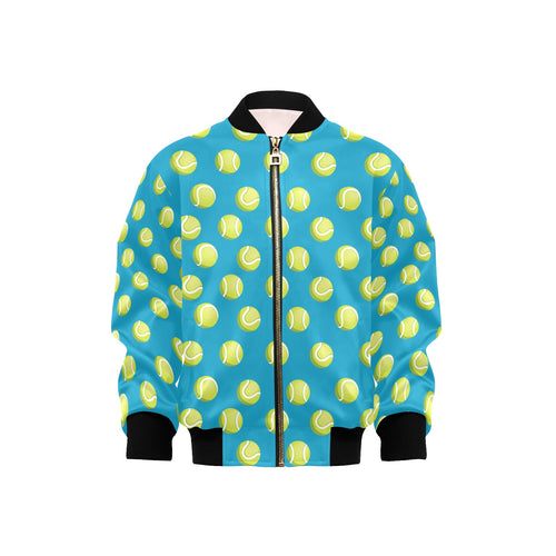 Tennis Pattern Print Design 05 Kids' Boys' Girls' Bomber Jacket