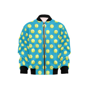 Tennis Pattern Print Design 05 Kids' Boys' Girls' Bomber Jacket
