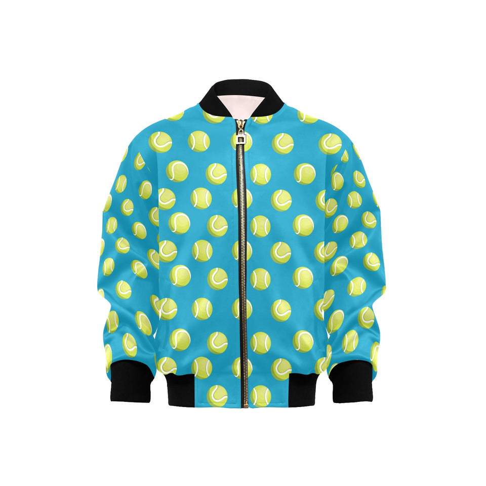 Tennis Pattern Print Design 05 Kids' Boys' Girls' Bomber Jacket