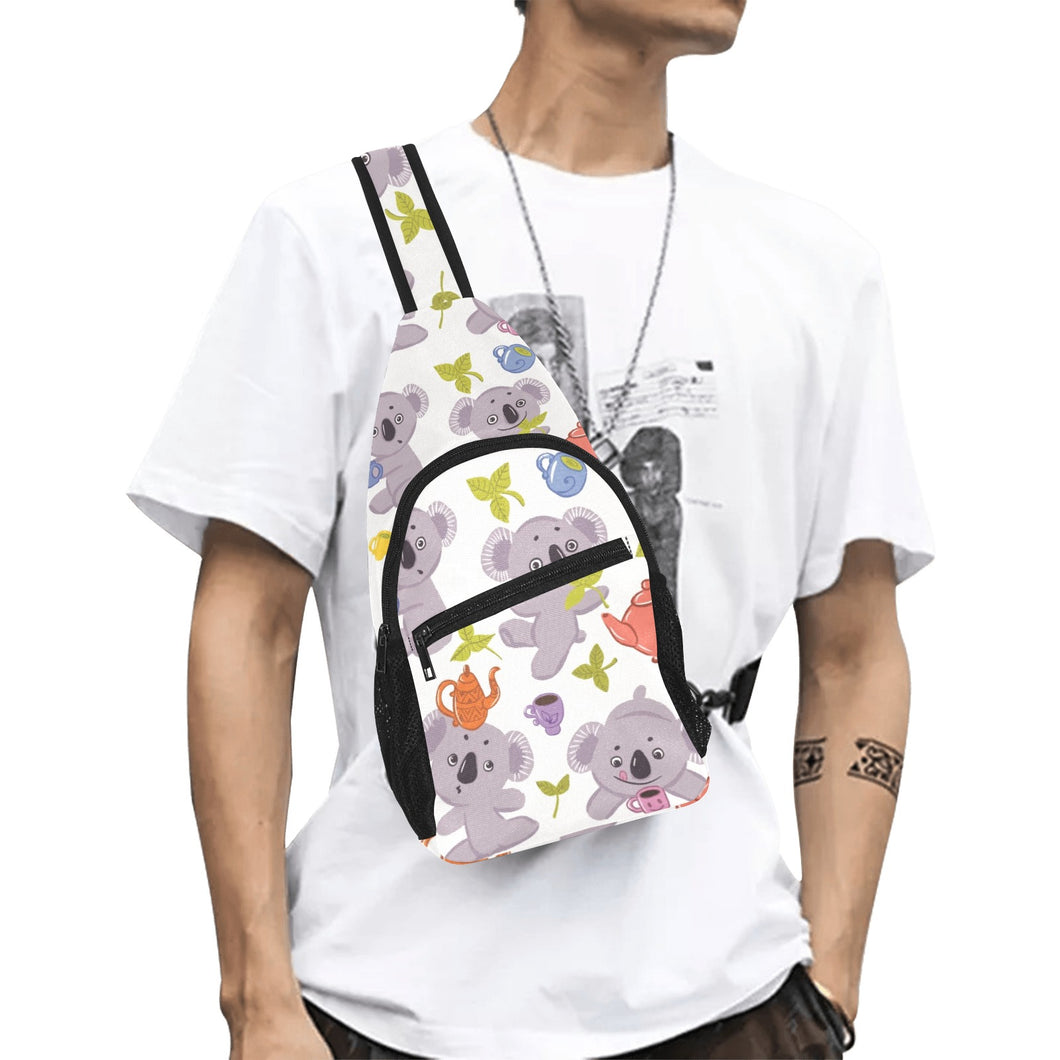 Cute koalas teapots tea All Over Print Chest Bag