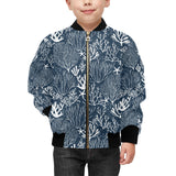 Coral Reef Pattern Print Design 05 Kids' Boys' Girls' Bomber Jacket