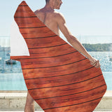 Wood Printed Pattern Print Design 03 Beach Towel
