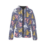 Koi Fish Carp Fish pattern Women's Padded Hooded Jacket