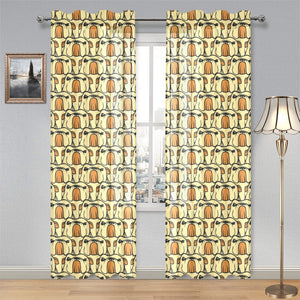 English Bulldog Pattern Print Design 02 Gauze Curtain