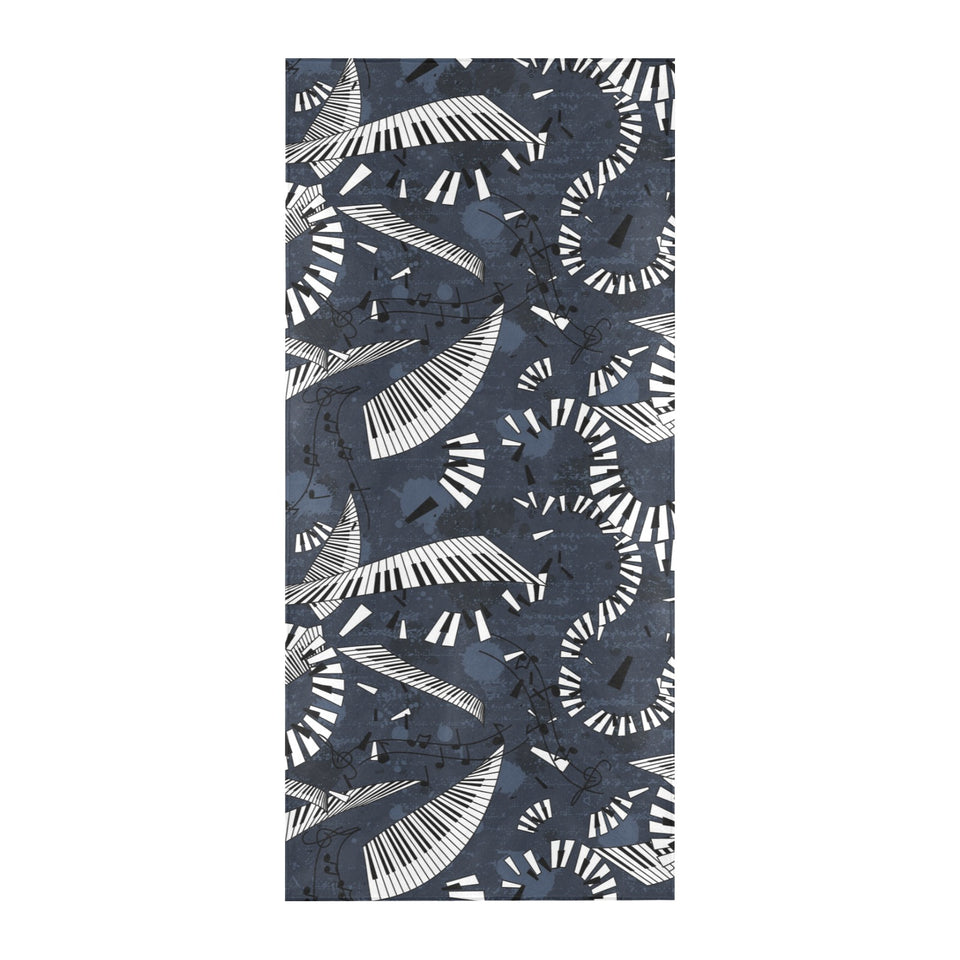 Piano Pattern Print Design 02 Beach Towel