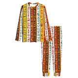 Egypt Hieroglyphics Pattern Print Design 01 Women's All Over Print Pajama Set