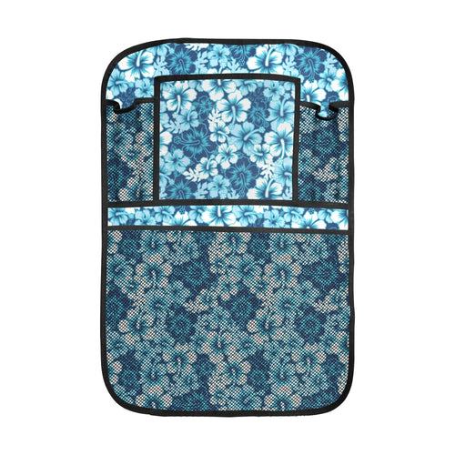 Hibiscus Pattern Print Design 03 Car Seat Back Organizer