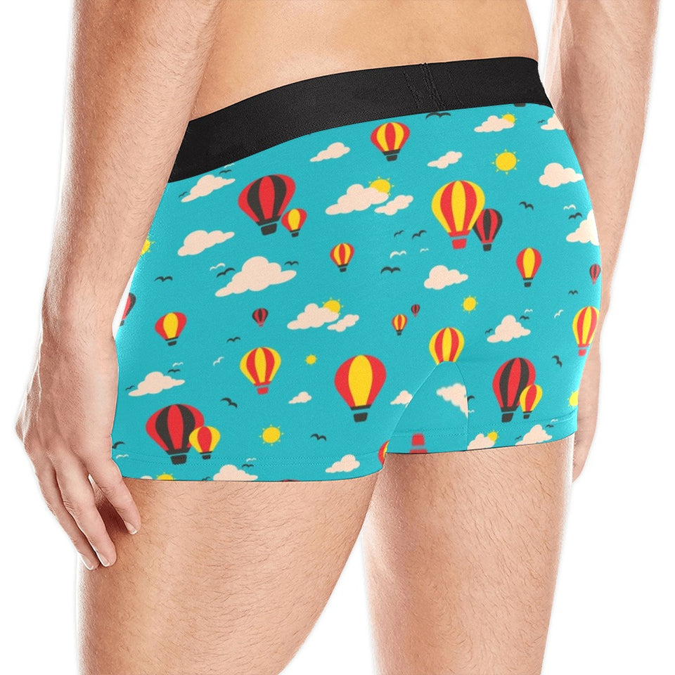 Hot Air Balloon Sky Pattern Men's All Over Print Boxer Briefs Men's Underwear