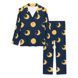 Moon star pattern Women's Long Pajama Set
