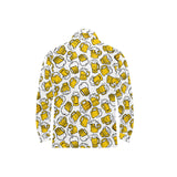 Beer design pattern Men's Long Sleeve Polo Shirt