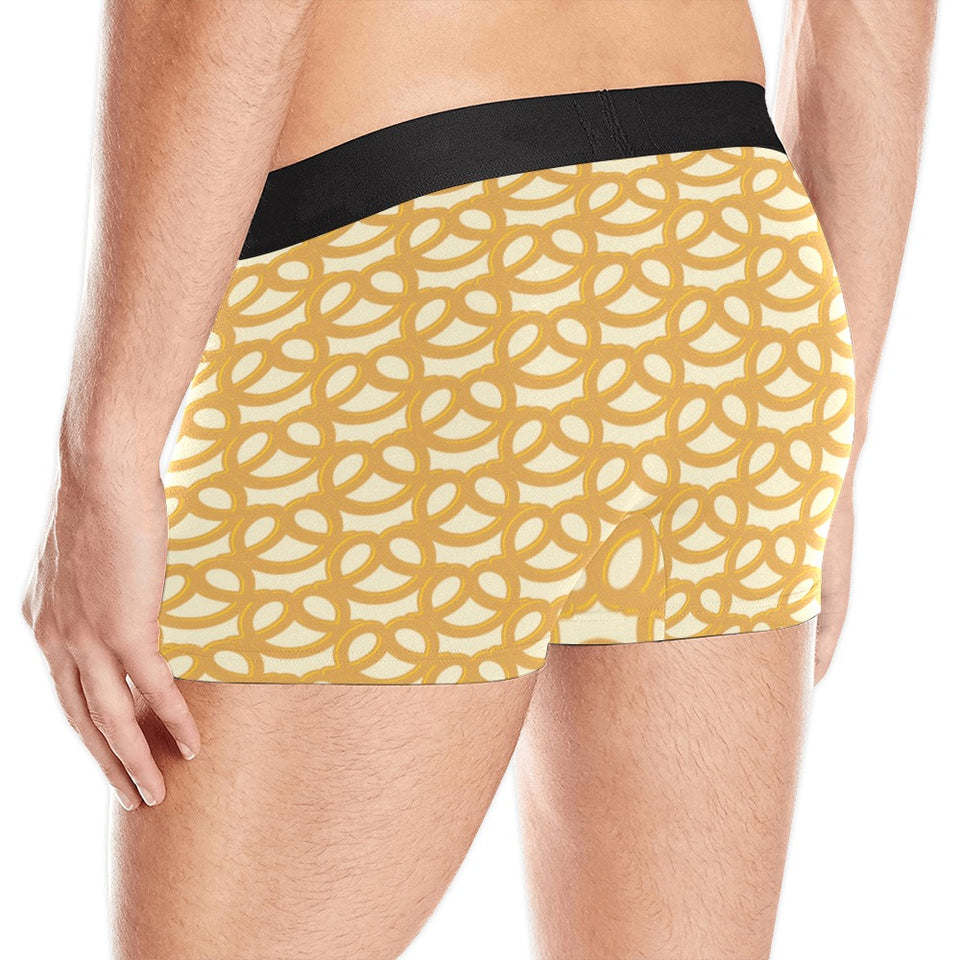 Pretzels Pattern Print Design 01 Men's All Over Print Boxer Briefs Men's Underwear