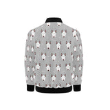 Bull Terrier Pattern Print Design 05 Kids' Boys' Girls' Bomber Jacket