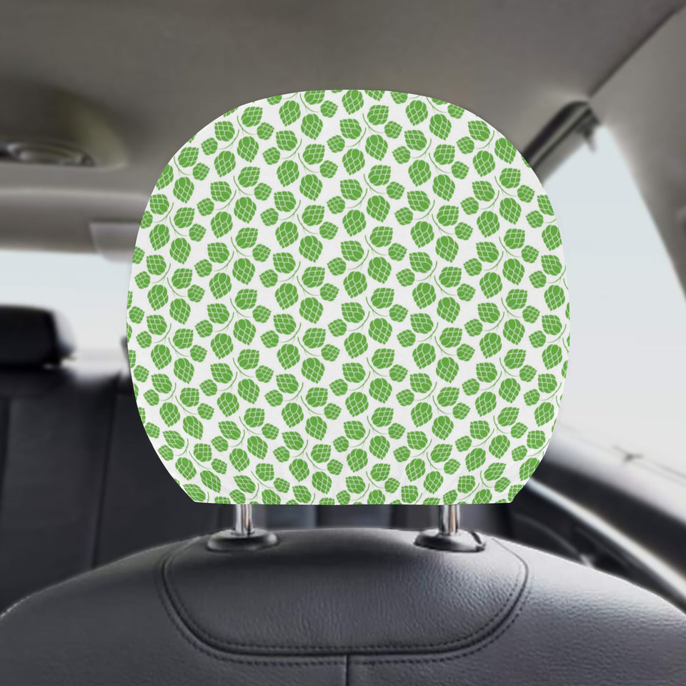 Hop pattern background Car Headrest Cover