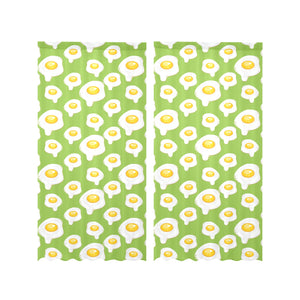 Fried Eggs Pattern Print Design 01 Gauze Curtain