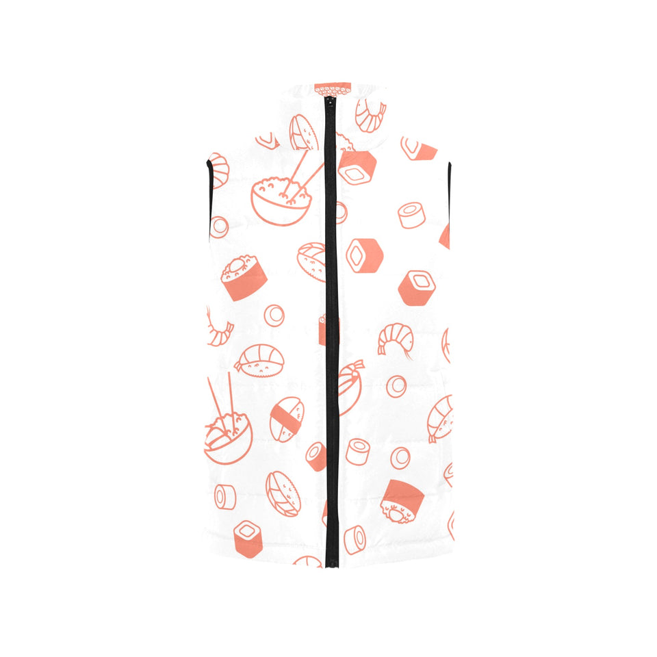 Sushi pattern Women's Padded Vest