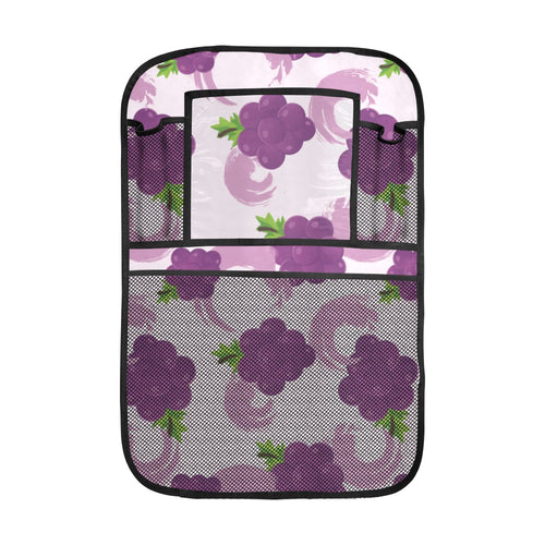 Cute Grape pattern Car Seat Back Organizer